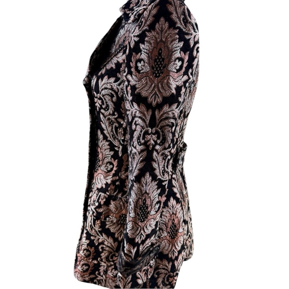 Hazel Black and Gold Brocade Jacket - Picture 3 of 11